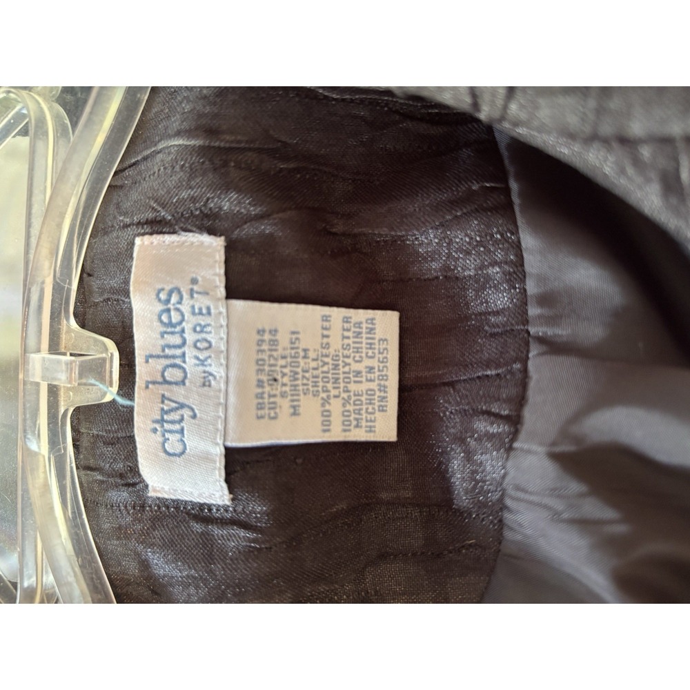 City Blues By Koret Black Jacket M - Picture 3 of 5